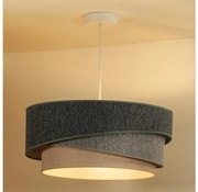 Duolla-Żyrandol na lince KOBO ECO REC. 1xE27/15W/230V śr. 45 cm zielony/szary/kremowy