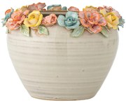 Kamionkowa ręcznie malowana osłonka na doniczkę ø 19,5 cm Eanna – Bloomingville