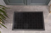 Wycieraczka 40x60cm materiałowa z gumowym spodem i krawędziami estetyczna