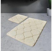 ZESTAW 2x Mata łazienkowa INFINITY 60x100 cm beżowa