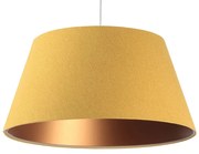 Żółto-miedziana lampa wisząca stożek - T3 S410 N4-E02