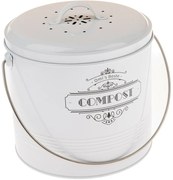 Metalowy pojemnik na kompost z filtrem węglowym 8 l