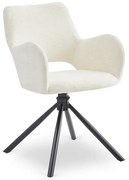 Kremowe krzesło obrotowe  F3-P76