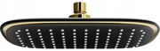 Mexen D-49 deszczownica 25x19 cm, czarna/złota - 79749-75