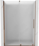 Mexen Velar drzwi prysznicowe rozsuwane 130 cm, szron, różowe złoto - 871-130-000-31-60
