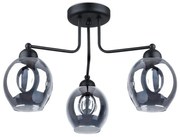 Sollux SL.1144 - Lampa sufitowa FILLAN 3xE27/60W/230V czarna
