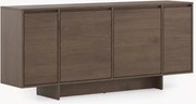 Komoda czterodrzwiowa Zolia 180 cm na cokole - orzech elegant