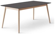 Rozkładany stół z czarnym blatem 90x165 cm Meza – Hammel Furniture