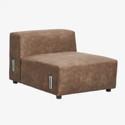 Moduł Środkowy 85x113 Cm Do Sofy Modułowej Bruna Zamsz W Kolorze Brązowej Kawy - Sklum