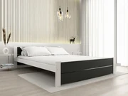 Łóżko IKAROS DOUBLE 160 x 200 cm, antracyt/biały Stelaż: Bez stelaża, Materac: Bez materaca