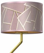 Kinkiet podwójny, różowy, złoty, okrągły ZIGGY PINK Gold/Pink 1xE27 + 1x mini GU10