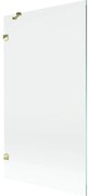 Mexen Lunar parawan nawannowy 1-skrzydłowy 100 x 150 cm, transparent, złoty - 897-100-000-50-00