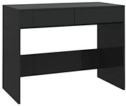 Czarne biurko z szufladami E8-C38