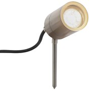 Zewnetrzna Kinkiet / Lampa scienna ogrodowy na szpilce stalowy regulowany IP44 - Solo Nowoczesny Oswietlenie zewnetrzne