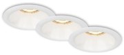 Brilo - ZESTAW 3x Oprawa wpuszczana łazienkowa 1xGU10/9W/230V IP23 biały