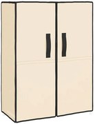 Kremowa tekstylna szafka na buty F8-M11