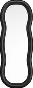 Lustro organiczne z drewna paulowni - szer. 60 x wys. 160 cm - Czarny - TAYLI
