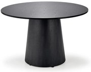 Czarny okrągły stół na jednej nodze E0-Z63