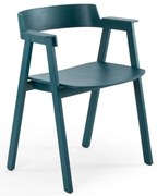 Morskie krzesło z podłokietnikami z litego drewna dębowego Flip – Gazzda