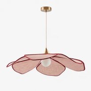 Lampa Sufitowa Wisząca Benavid Ø75 Cm & Lniana Rosa Palote | Daydream Pink - Grana - Sklum