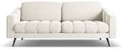 Biała aksamitna sofa 202 cm Nalu – Makamii