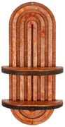 Jasnoczerwona wielopoziomowa półka 20 cm Raf – Kalune Design
