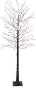 Świąteczna lampa podłogowa brązowa drzewko 180 cm z diodami LED i timerem IP44 - Ki