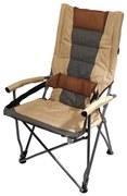 Składane krzesło kempingowe brązowe