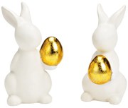 Ceramiczny zajączek GOLDKEEPER 11 cm biały - więcej wariantów