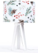 Welurowa lampa stołowa z motywem świątecznym W6-E41