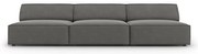 Szara aksamitna sofa 240 cm Jodie – Micadoni Home