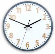 Zegar na ścianę klasyczny cichy mechanizm okrągły z białą tarczą akrylowy