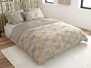 PrzytulneMieszkanie.pl PrzytulneMieszkanie.pl Pościel z bawełny Renforcé PATCHWORK beżowe Rozmiar pościeli: 70 x 90 cm | 140 x 200 cm