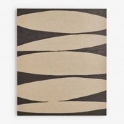 Ręcznie Malowane Dekoracyjne Płótno 100x120 Cm Yaleno Czarna - Nature - Sklum