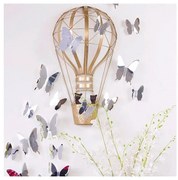 Zestaw 12 naklejek 3D Ambiance Mirror Butterflies