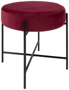 Taboret welurowy ARTY, Ø 47 cm