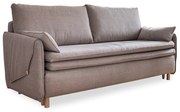 Jasnobrązowa rozkładana sofa 207 cm Simon – Miuform