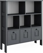 Półka dla dzieci szary 103.6x32.6x113.4 ajaton