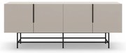 Kremowa niska komoda 200x77,5 cm Eldia – Marckeric