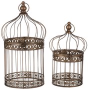 Zestaw klatek metalowych Vask 2 szt., miedziany