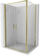 Mexen Exo kabina prysznicowa uchylna 70 x 100 cm, transparent, złota - 814-070-100-50-00