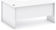 Narożne biurko MIRELLI, 140x120 cm, prawe, biały
