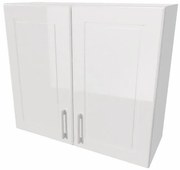 Szafka kuchenna wisząca z ociekaczem 80 NATALIA W80 SU ALU biała połysk STOLKAR