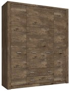 Szafa czterodrzwiowa jesion ciemny D4-B55