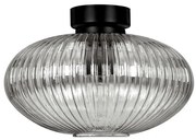 Sufitowa lampa z ryflowanym kloszem grafitowa A6-W52