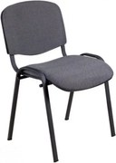 Krzesło konferencyjne do biura i poczekalni Interior, tkanina C38, nogi czarne