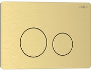 Mexen Tex 06 przycisk spłukujący stal nierdzewna, złoty szczotkowany - 6106-11