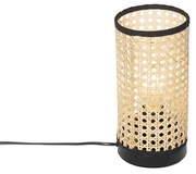 Rustykalna lampa stołowa z rattanu - Kata