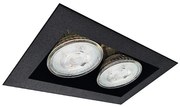 Brosline 3034 - Oprawa wpuszczana CAGE 2xGU10/10W/230V czarna