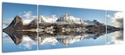 Obraz gór i ich odbicie (170x50 cm)